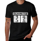Womens Oldometer Turning 50 Years Old - Car Guy 50th Birthday  High-quality Stitching T-Shirt