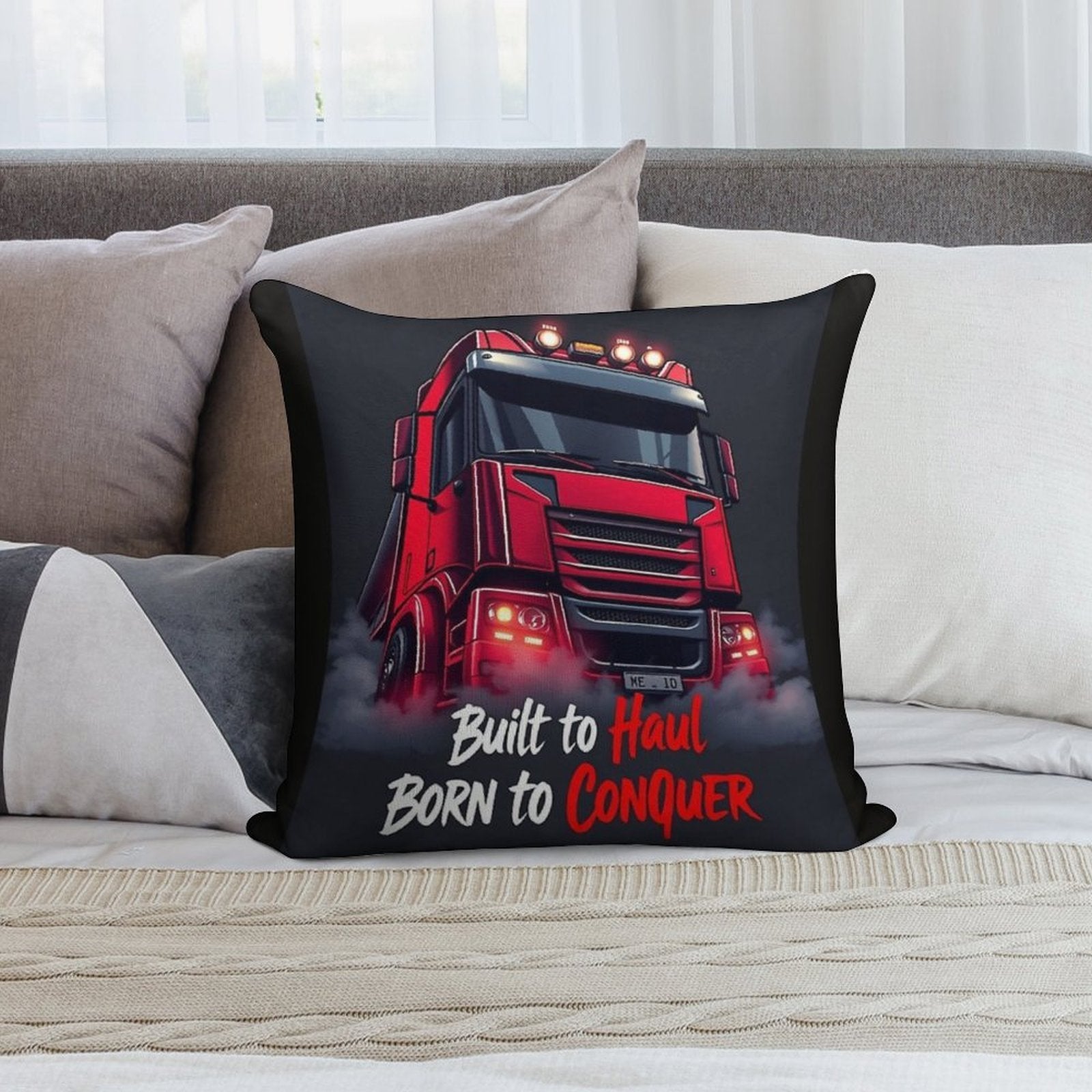 Haul & Conquer Soft Style Accent Throw Pillow