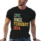 Funny 70 Years Old Vintage February 1954 Retro 70th Birthday  Cotton T-Shirt