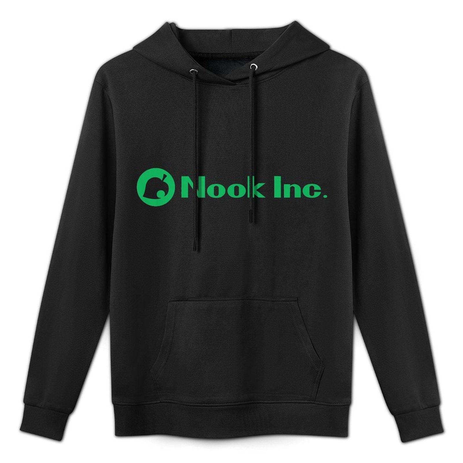 Animal Crossing New Horizons Nook Inc. Leaf Center Logo Durable Construction Hoodie