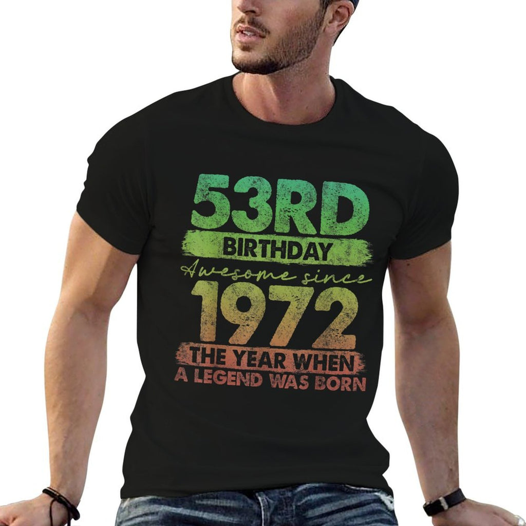 53 Year Old Gifts Vintage 1972 Limited Edition 53rd Birthday  Moisture-wicking T-Shirt