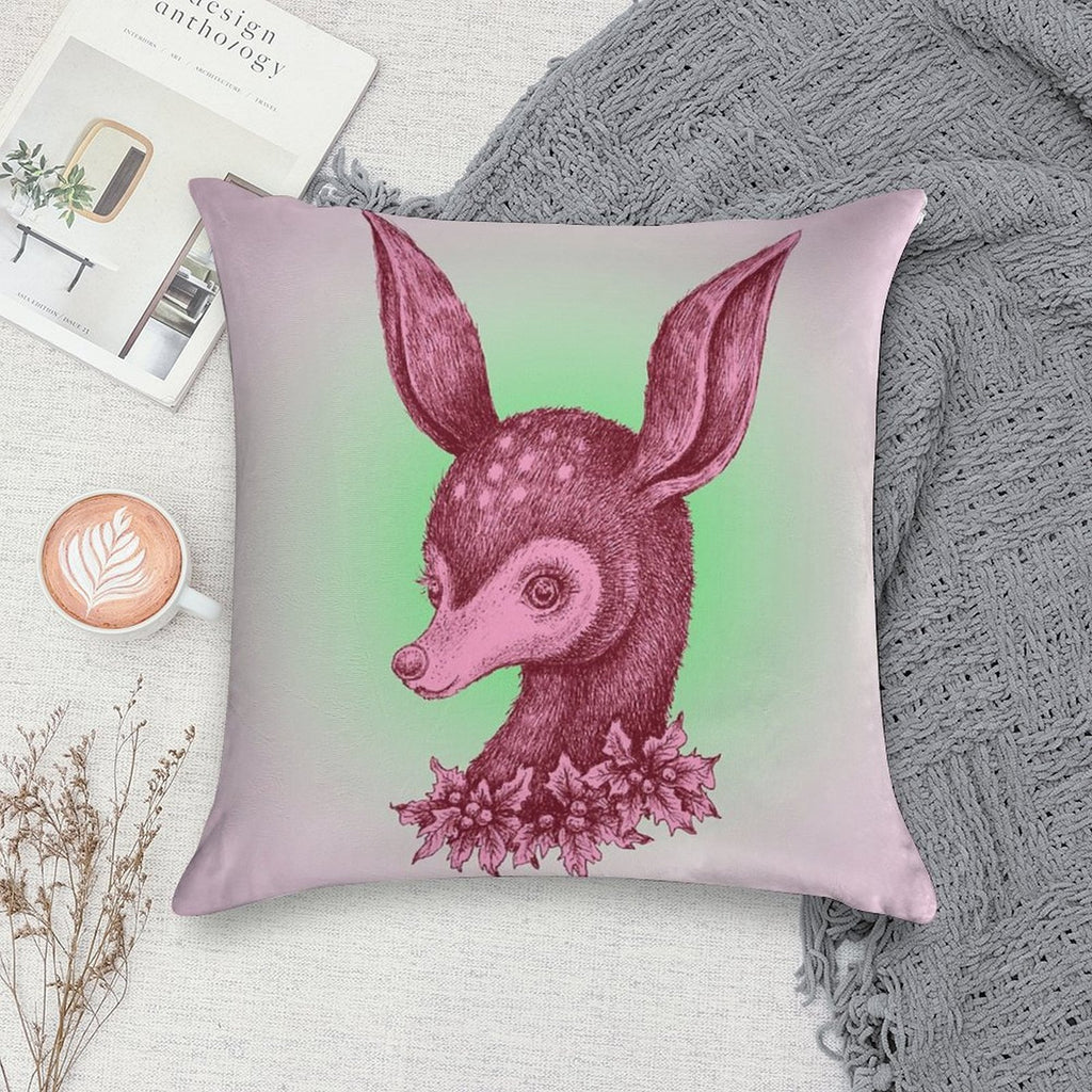 Rudy Soft Short Plush Fabric Throw Pillow