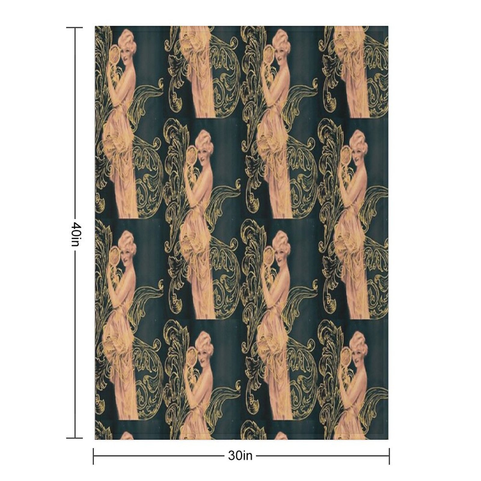 Golden Beauty Comfort Throw Blanket