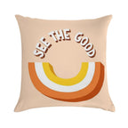 See The Good Rainbow Soft Luxury Feel Throw Pillow