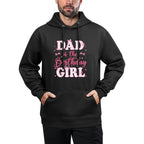 Dad Of The Birthday Girl Coquette Bow Birthday Family Breathable Fabric Hoodie
