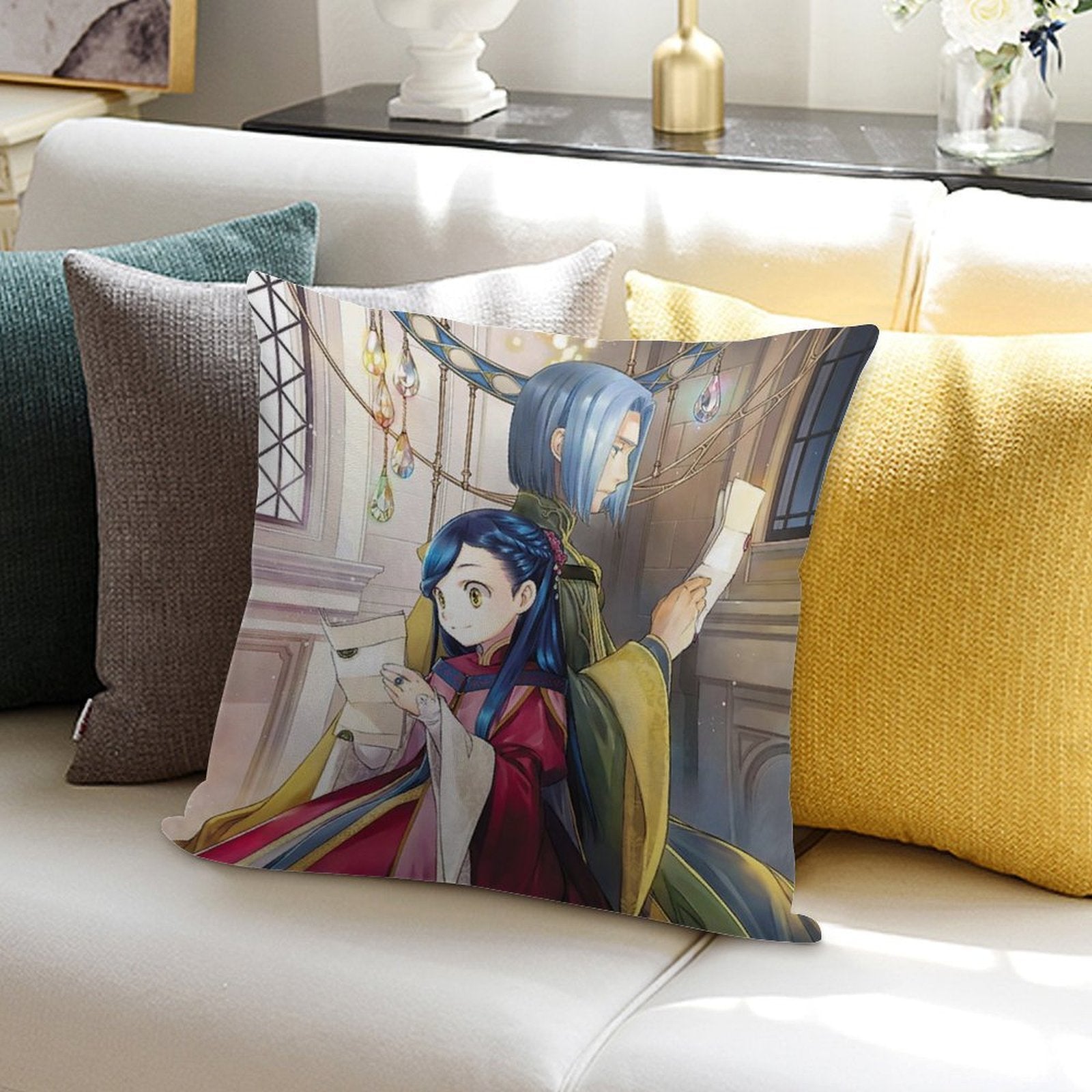 Ascendance of A Bookworm Rozemyne Ferdinand Soft Bedroom Essential Throw Pillow