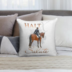 Halt X Salute Soft Home Decor Throw Pillow