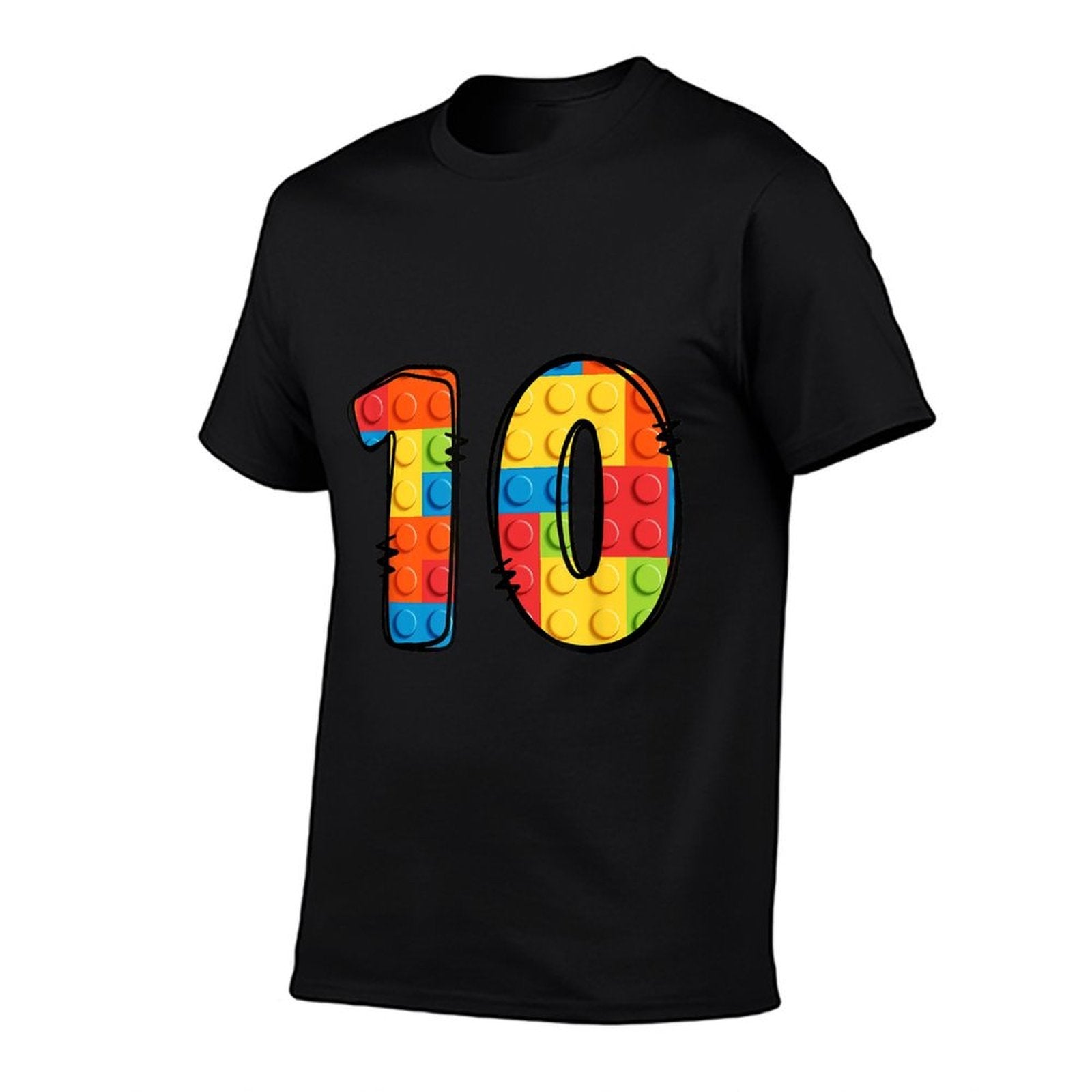 10 Year Old Blocks Building Master Builder 10th Birthday  Slim-fit Cut T-Shirt