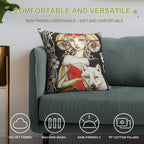 Werewolf Queen Soft Fade-Resistant Throw Pillow