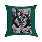 Hidden Black T Soft Decorative Cover Throw Pillow