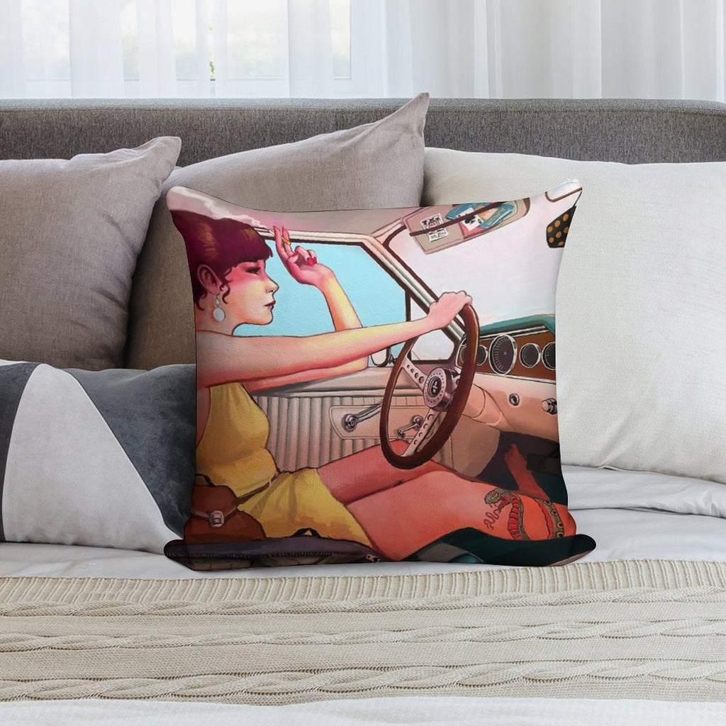 The Getaway Soft Decorative Cover Throw Pillow