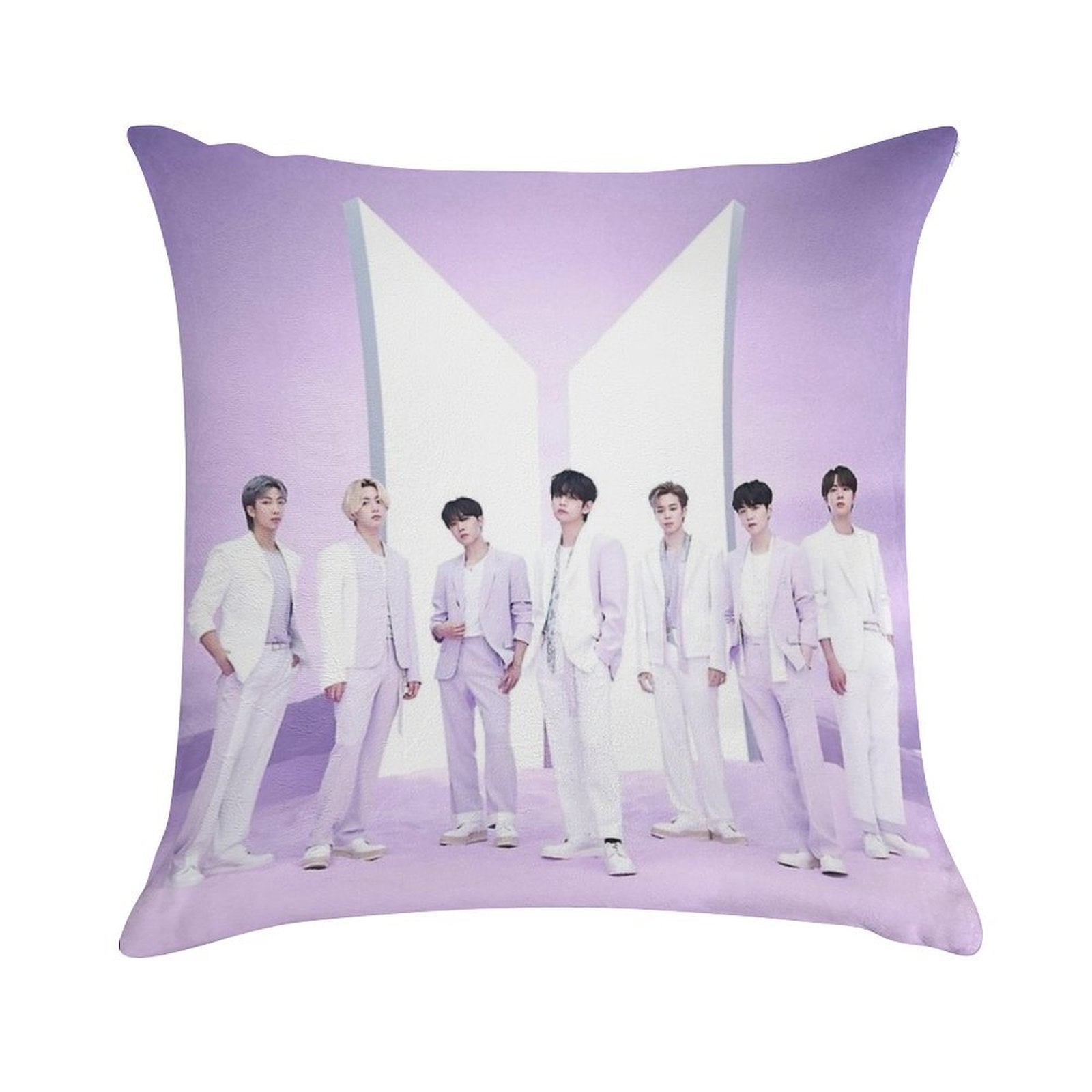 BTS THe Best All Members Soft Skin-Friendly Throw Pillow