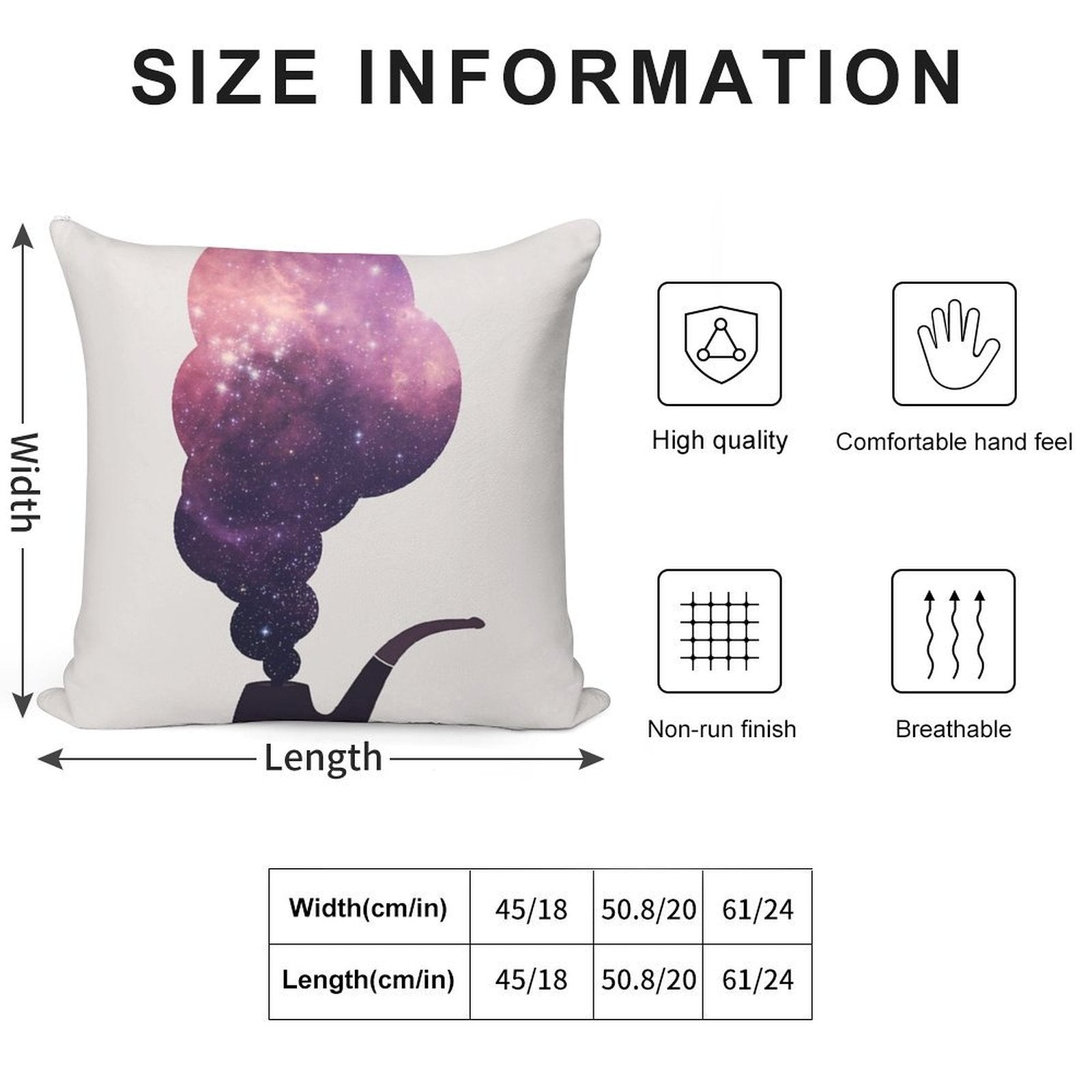 Birth of Stars Soft Multiple Sizes Throw Pillow