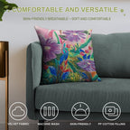 Flower Power Soft Washable Throw Pillow