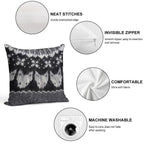 Icelandic Sweater Pattern - Refur Soft Easy Maintenance Throw Pillow