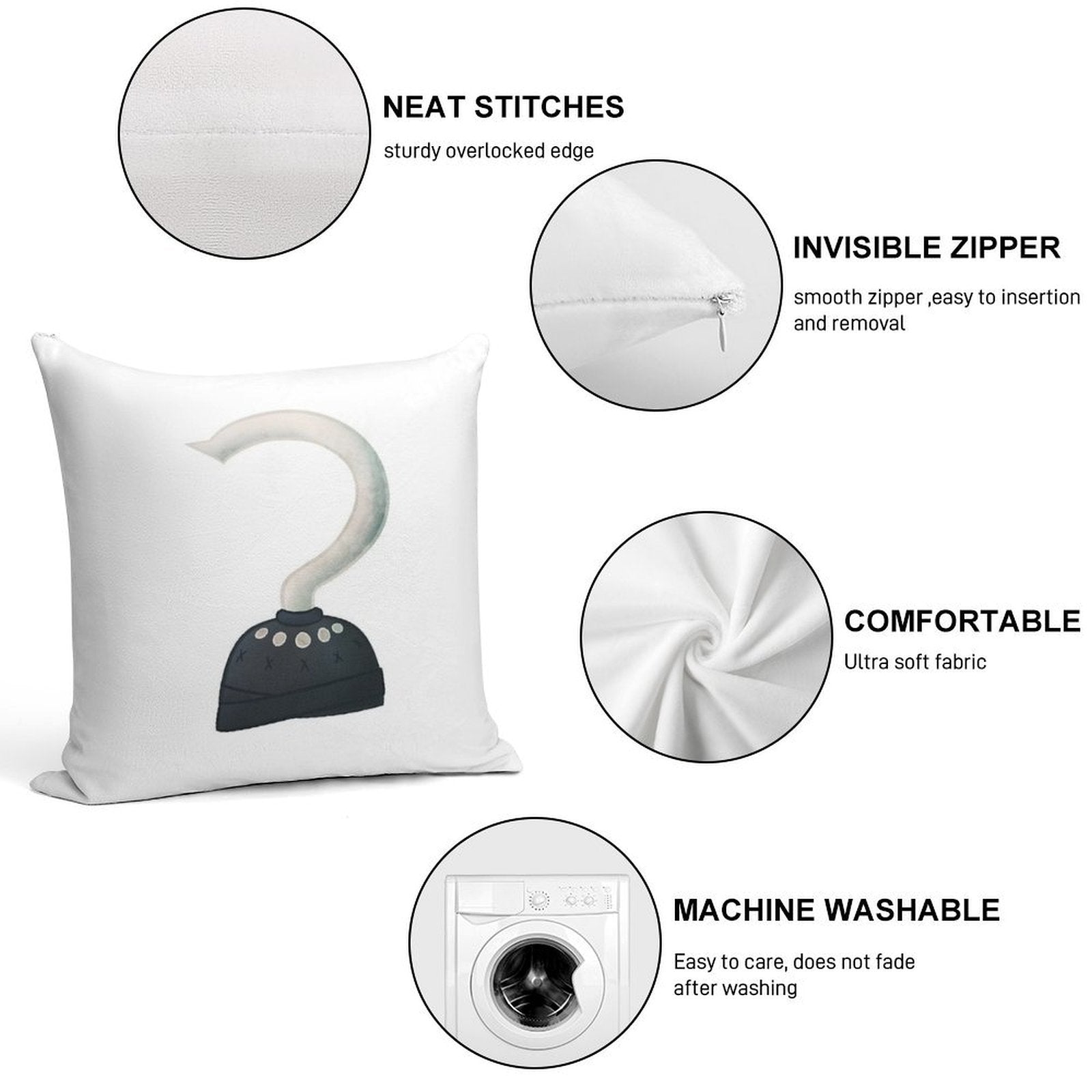 Killian's Hook Soft Shrink-Resistant Throw Pillow