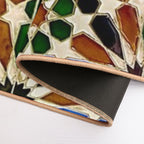 A Tile Wall in Tangier  Long-Lasting Bath Mat