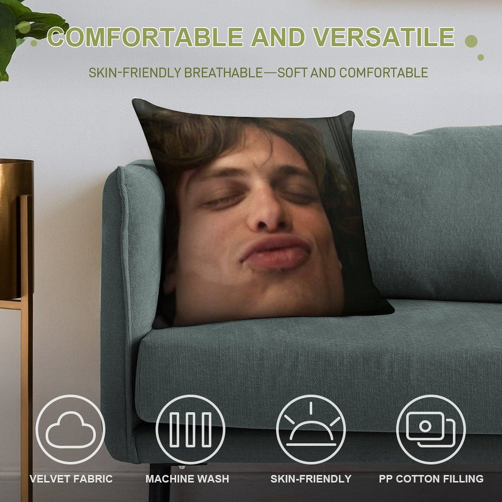( ˘ ³˘) Goob Soft Durable Construction Throw Pillow