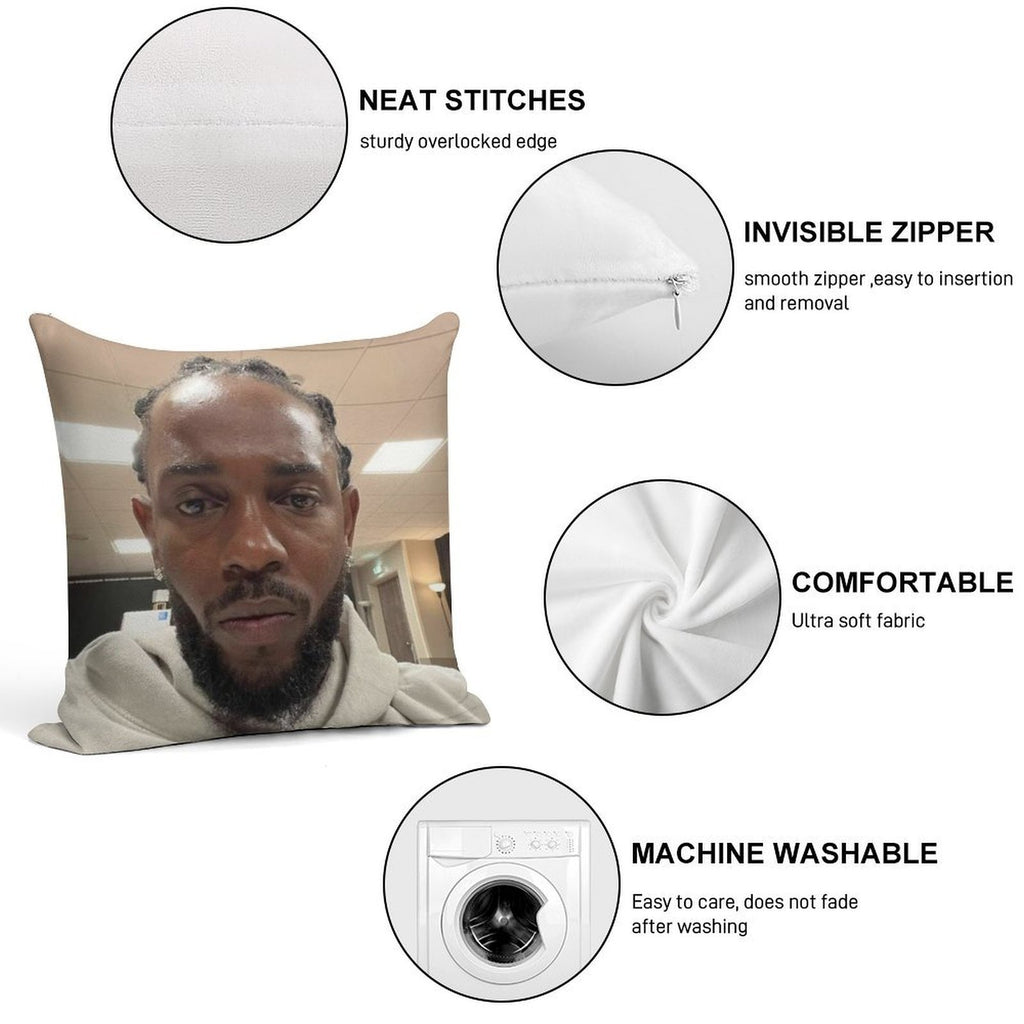 Kendrick Lamar Soft Ultra-Soft Texture Throw Pillow
