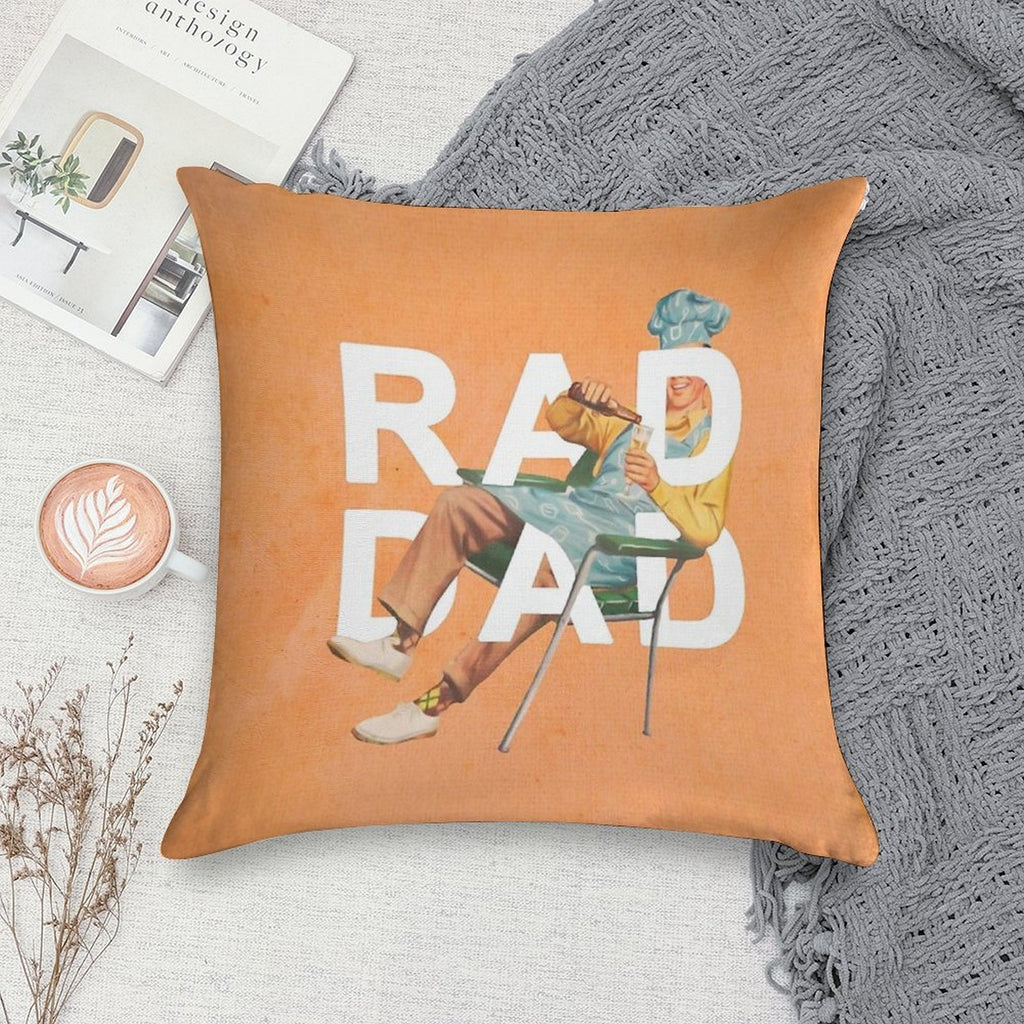 Rad Dad Soft Warmth Comfort Throw Pillow