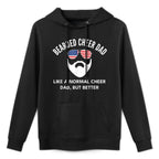 Cheer Dad Bearded Definition Cheerleading Funny Adjustable Hood Hoodie