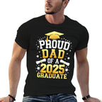 Proud Dad of A 2025 Graduate Dad Graduation 2025 Father  Eco-friendly Material T-Shirt