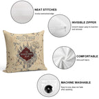 The Marauder’s Map Soft Reinforced Edging Throw Pillow