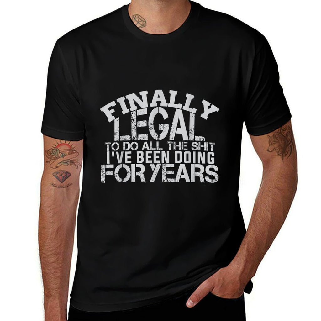 Finally Legal Funny 21st Birthday  Soft T-Shirt