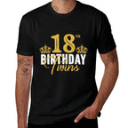 18th Birthday Twins 18 Years Old Twin Brother And Sister  Odor-resistant T-Shirt