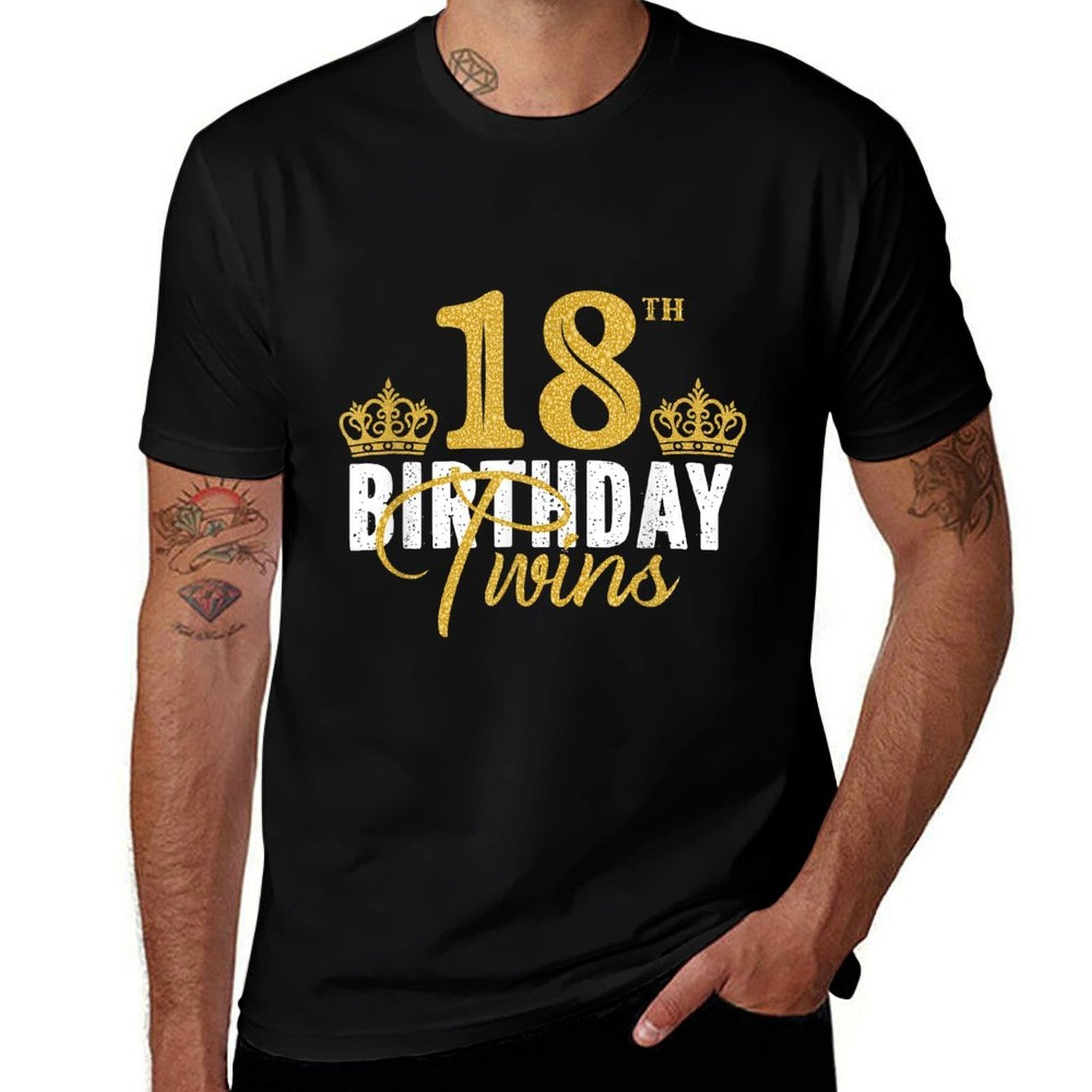 18th Birthday Twins 18 Years Old Twin Brother And Sister  Odor-resistant T-Shirt