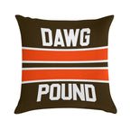 Dawg Pound Soft Home Decor Throw Pillow