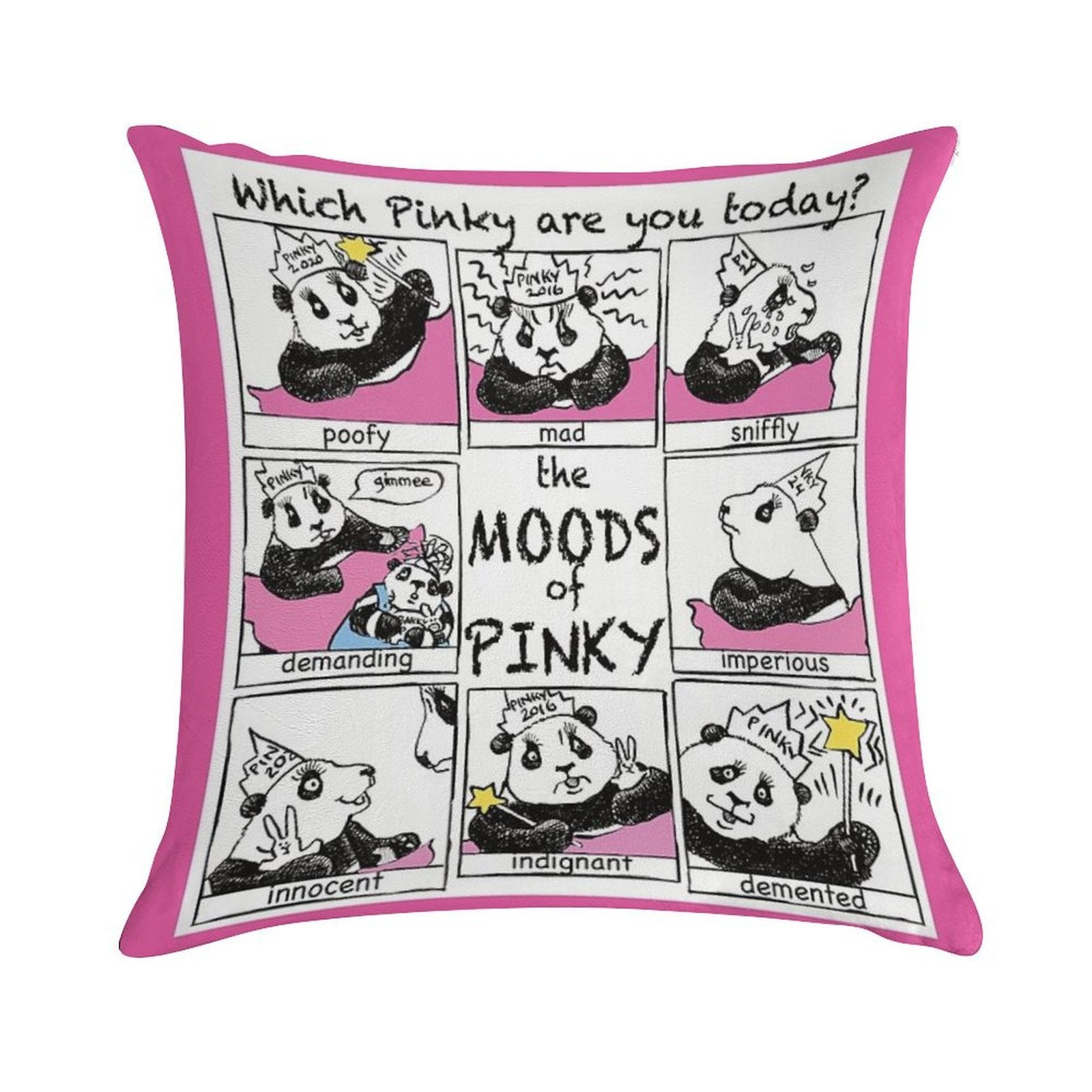 The Moods of Pinky Soft High-Density Material Throw Pillow