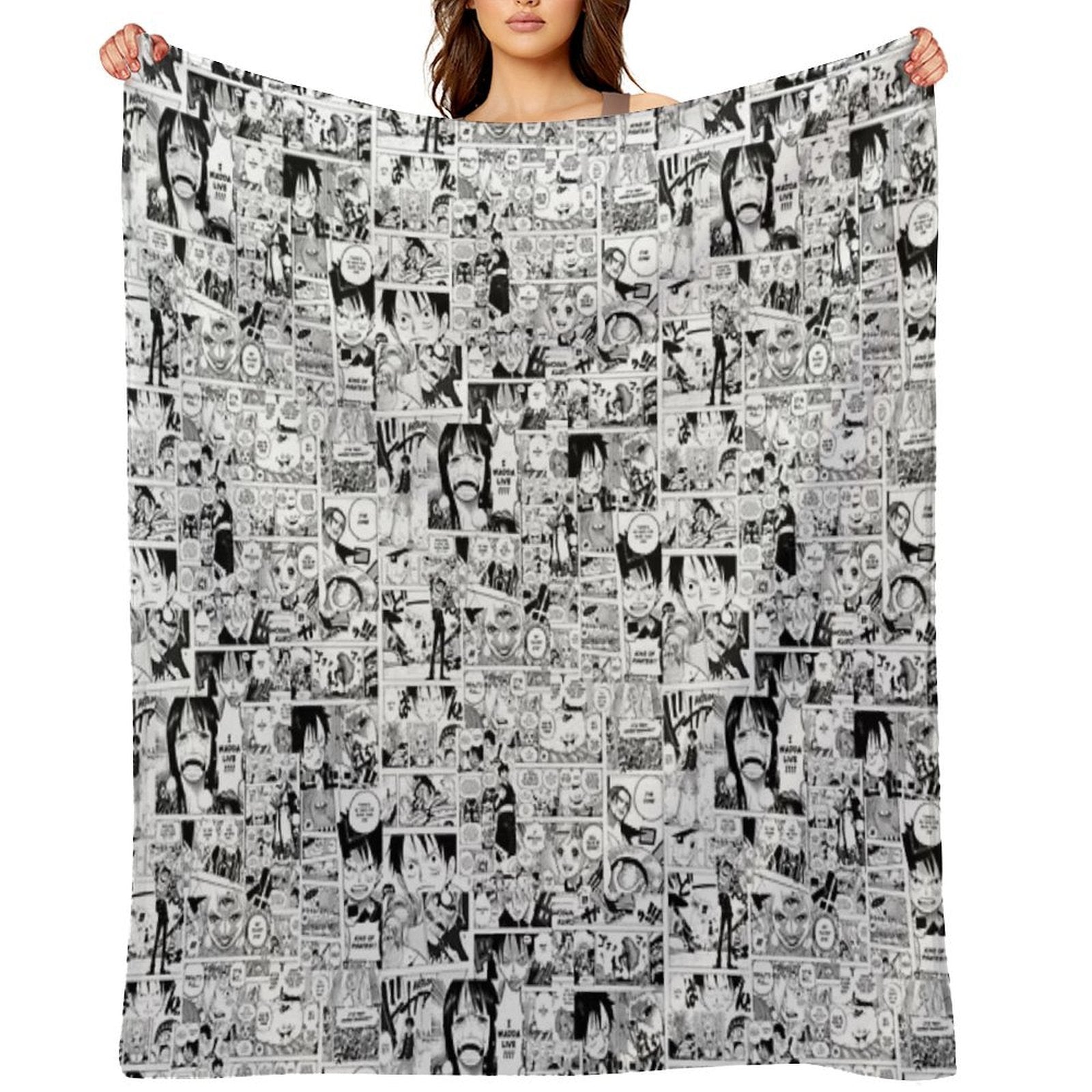 One Piece Manga Collage Comfort Throw Blanket