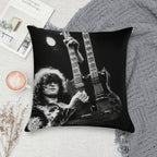 Jimmy Guitaris Poster Soft Hidden Zipper Throw Pillow