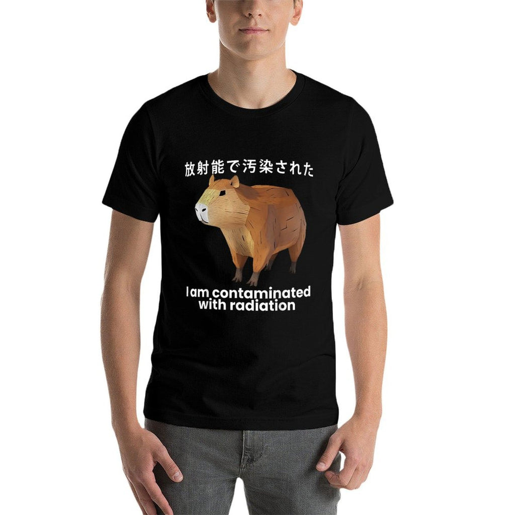 I Am Contaminated With Radiation Japanese Capybara Meme  Quick-drying T-Shirt