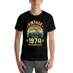 50 Years Biker September 1974 50th Birthday  Polyester Blend T-Shirt