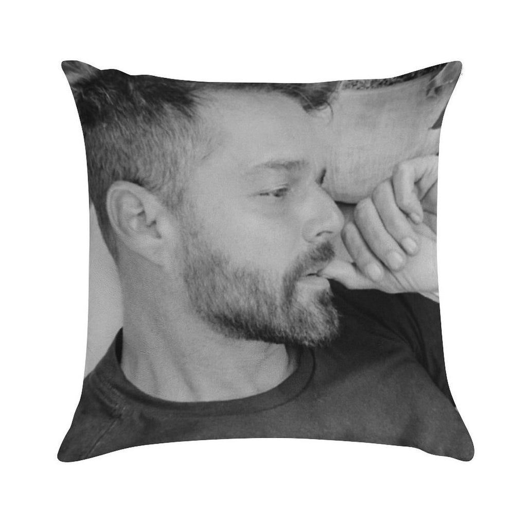 Ricky Martin Soft Decorative Cover Throw Pillow
