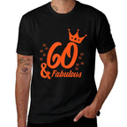 60 & Fabulous 60th Birthday Diamond 1958 T-shirt  Breathable T-Shirt