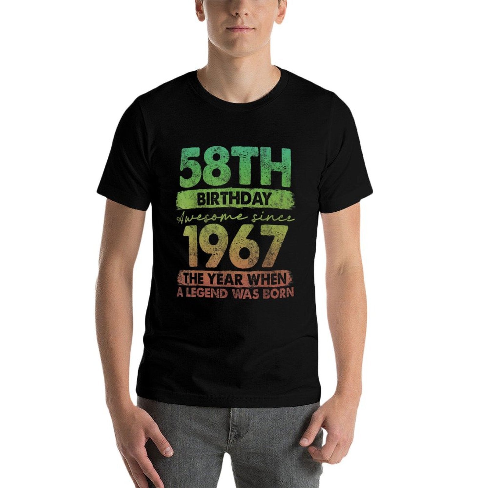 58 Year Old Gifts Vintage 1967 Limited Edition 58th Birthday  Stretchy T-Shirt
