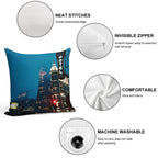 San Fran Evening Soft Luxury Feel Throw Pillow