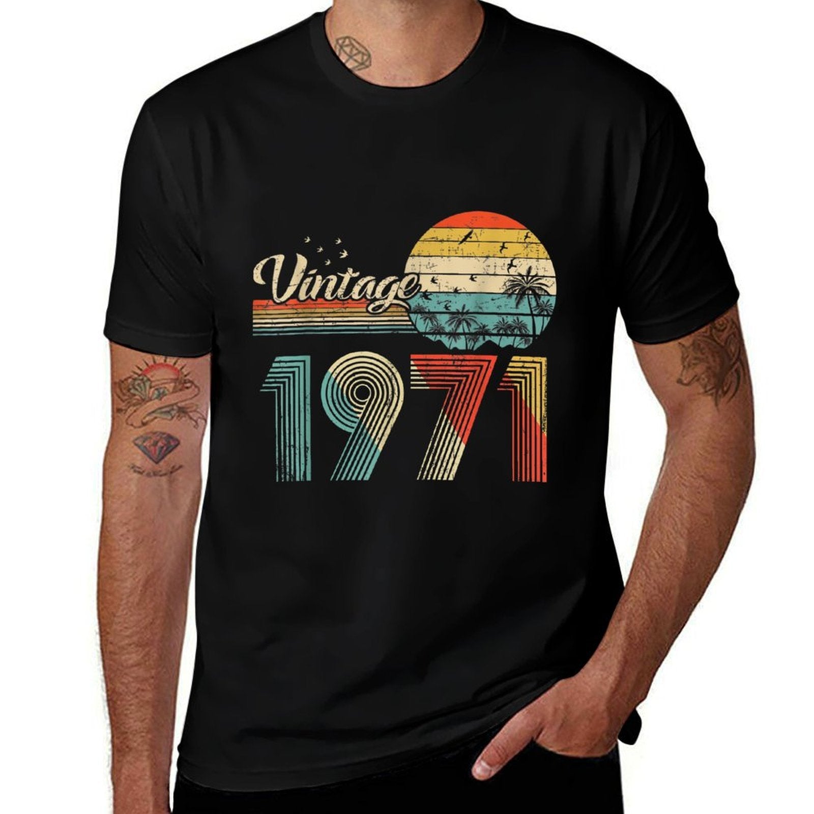 50 Years Old Vintage 1971 50th Birthday  Eco-friendly Material T-Shirt