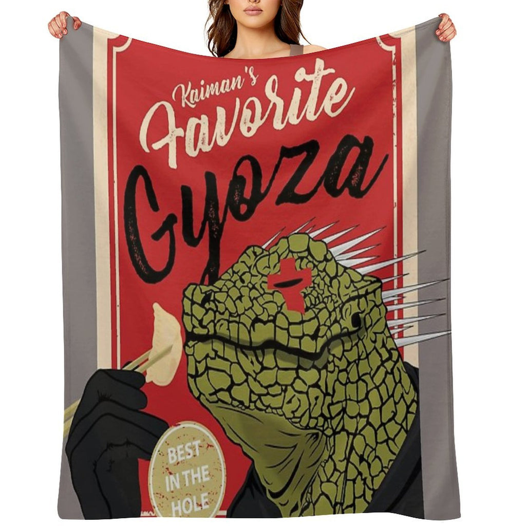 Dorohedoro Anime Kaiman Eating Gyoza Multi-functional Throw Blanket