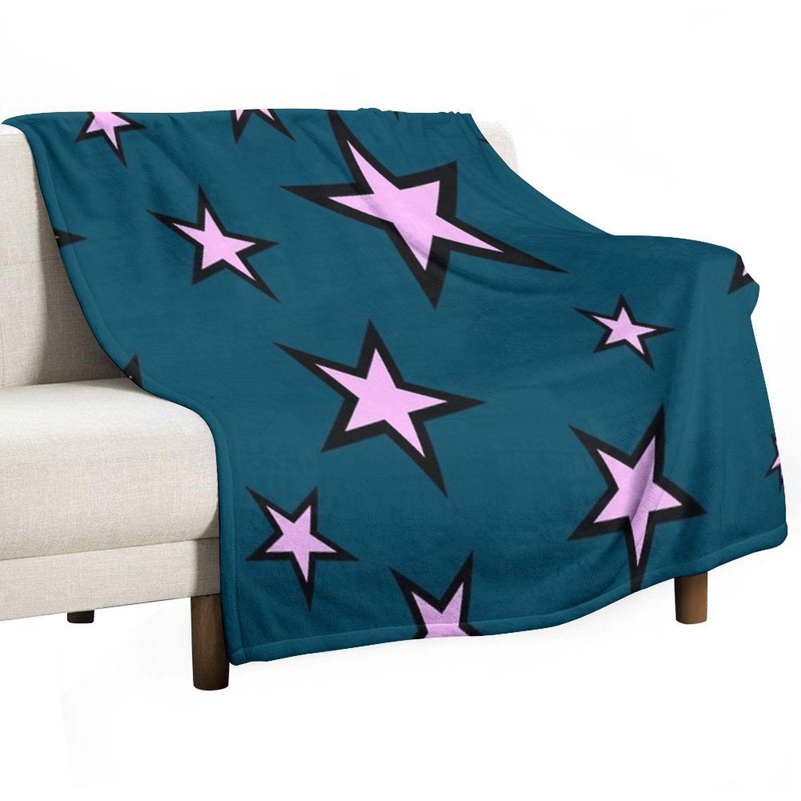 Star Pattern Machine-washable Throw Blanket