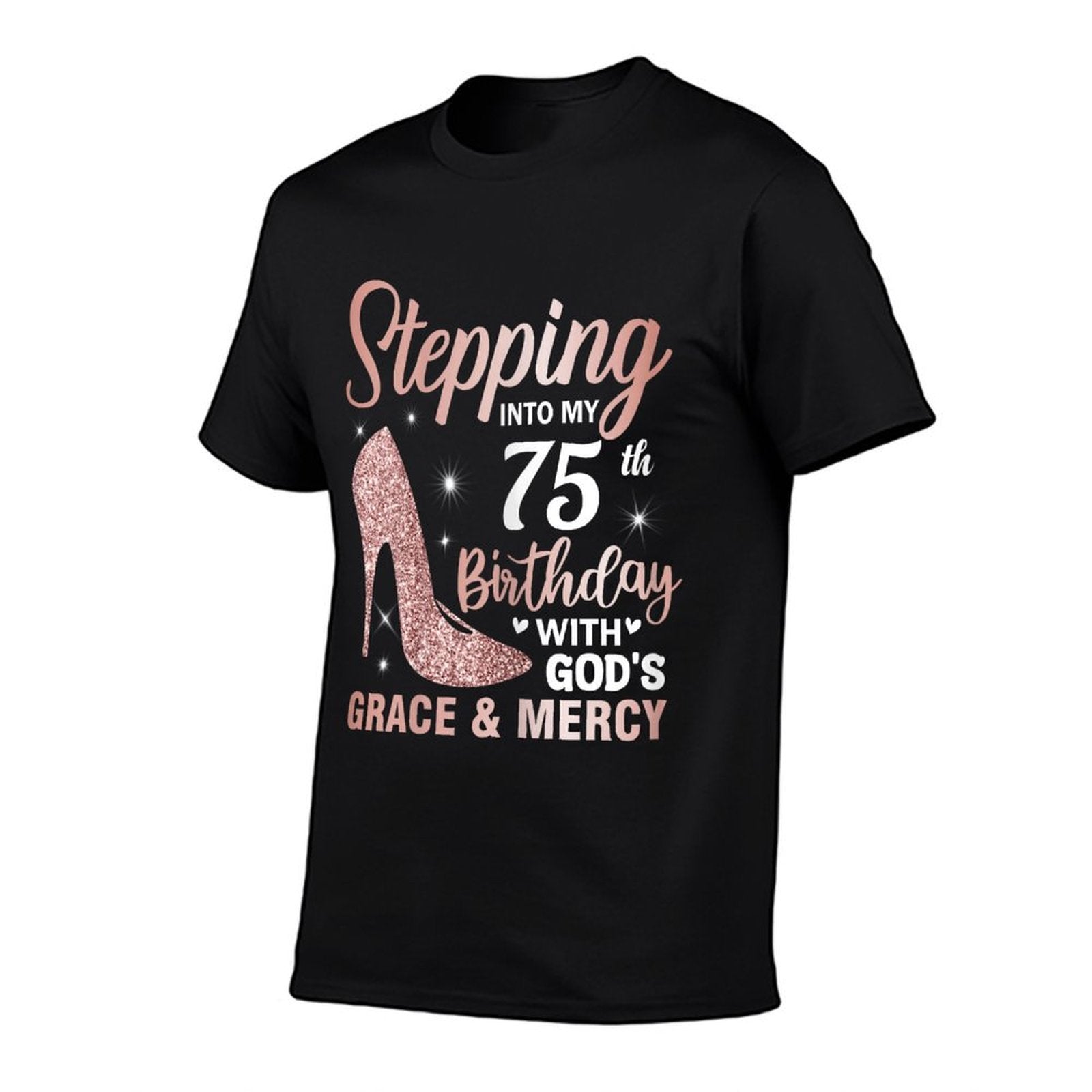 Stepping Into My 75th Birthday Women 75 Year Old Bday  Vintage-inspired T-Shirt