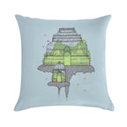 Botanical Gardens Soft Short Plush Fabric Throw Pillow