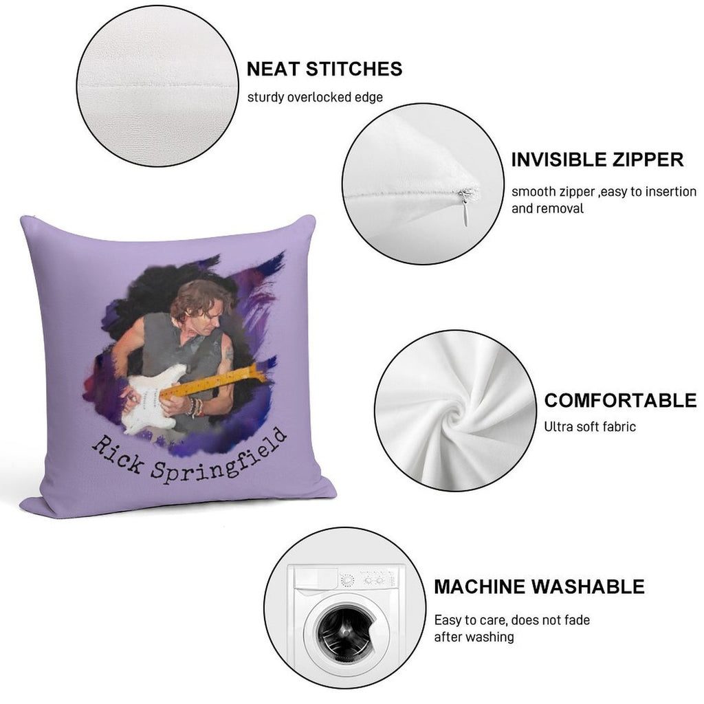 Rick Springfield In Concert Soft Decorative Cover Throw Pillow