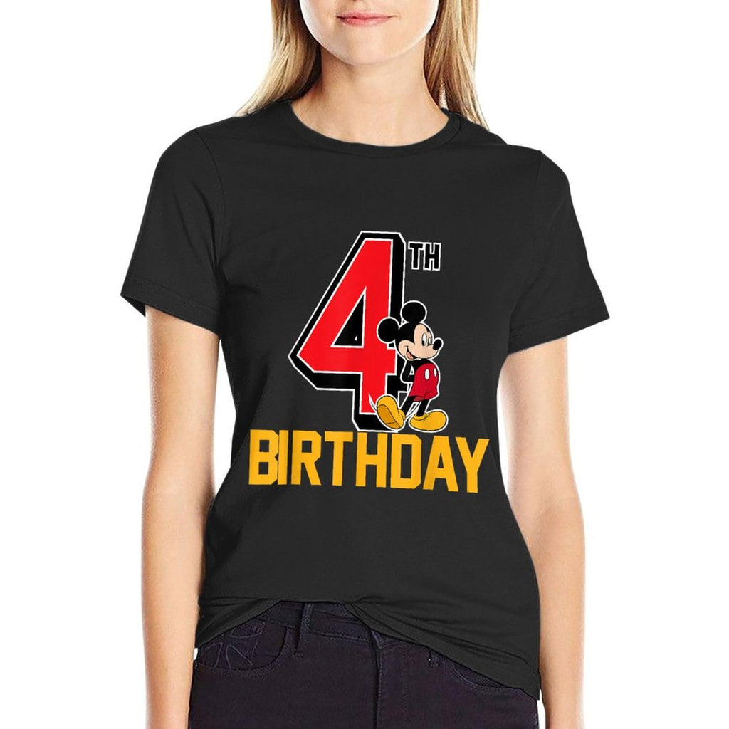 Disney - Mickey Mouse My 4th Birthday  Lightweight T-Shirt