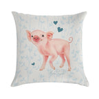 Cute Piglet by Maria Tiqwah Soft Decorative Cover Throw Pillow