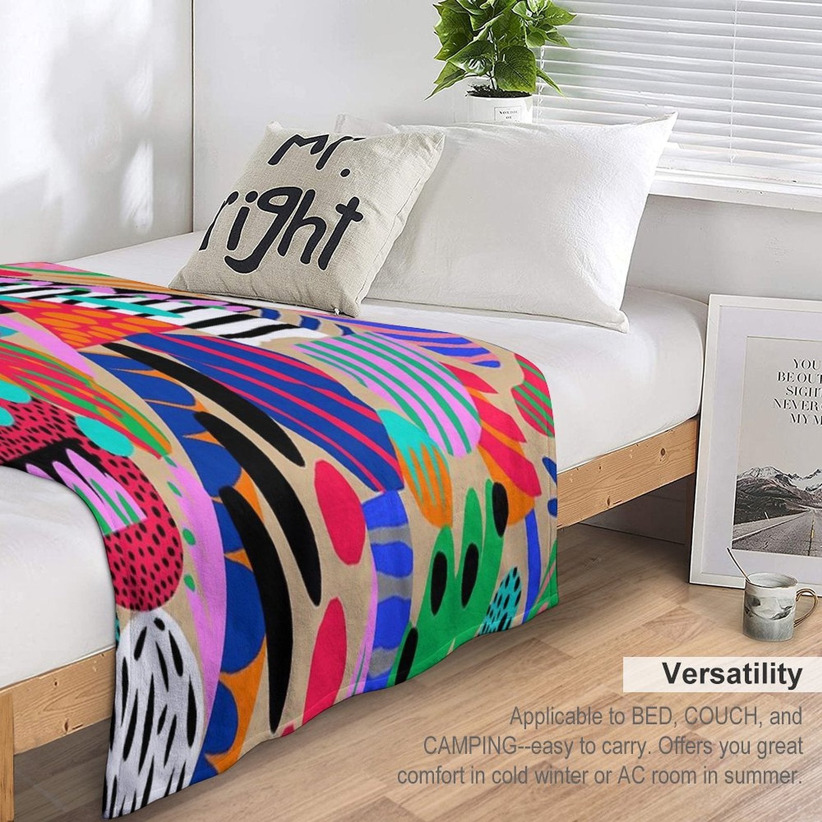 Space Garden Lightweight Throw Blanket