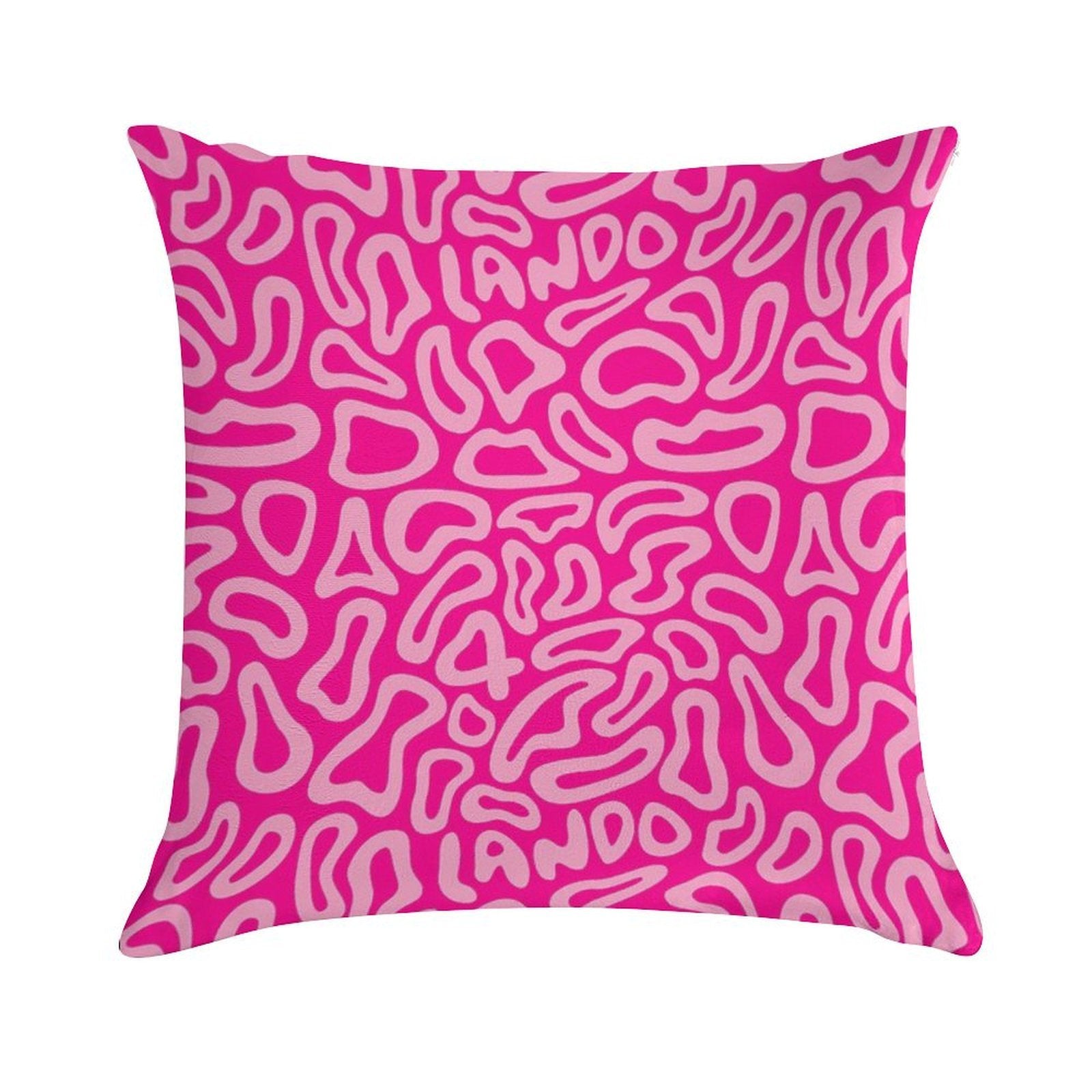 Lando Norris 2025 New Motif LANDO 4 Pink Soft Reinforced Edging Throw Pillow